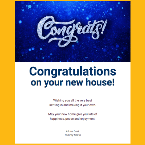 Congrats On Your New House eCard